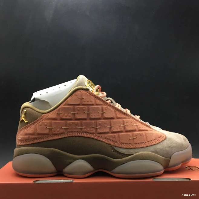 Cheap TBkick 13 x Sepia AT3102-200 Air Stone Jordan CLOT Canteen-Terra Low Blush 0820